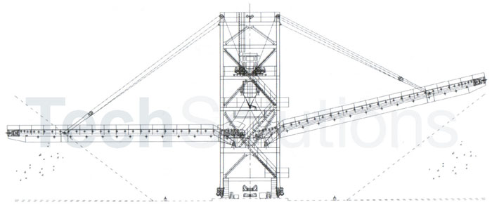 Twin Boom Stacker AutoCAD Drawing